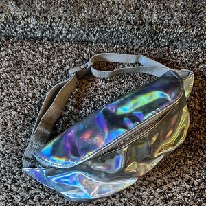 Holographic silver Fanny Pack